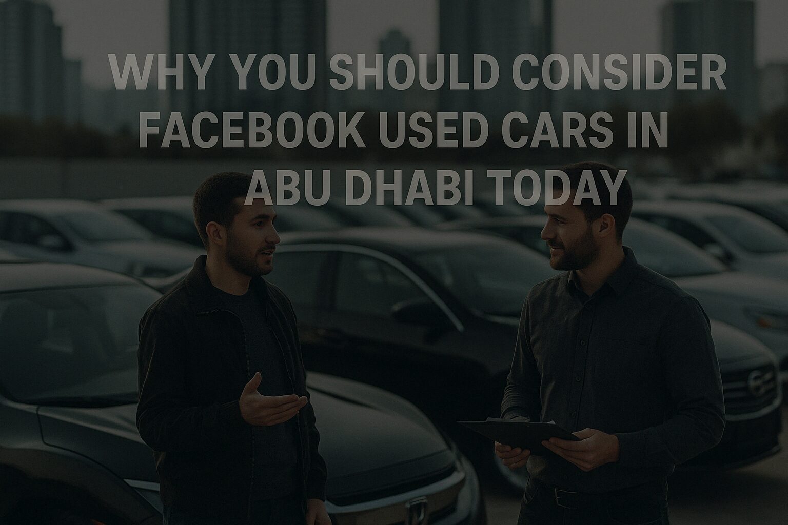 Why Choose Facebook Used Cars in Abu Dhabi