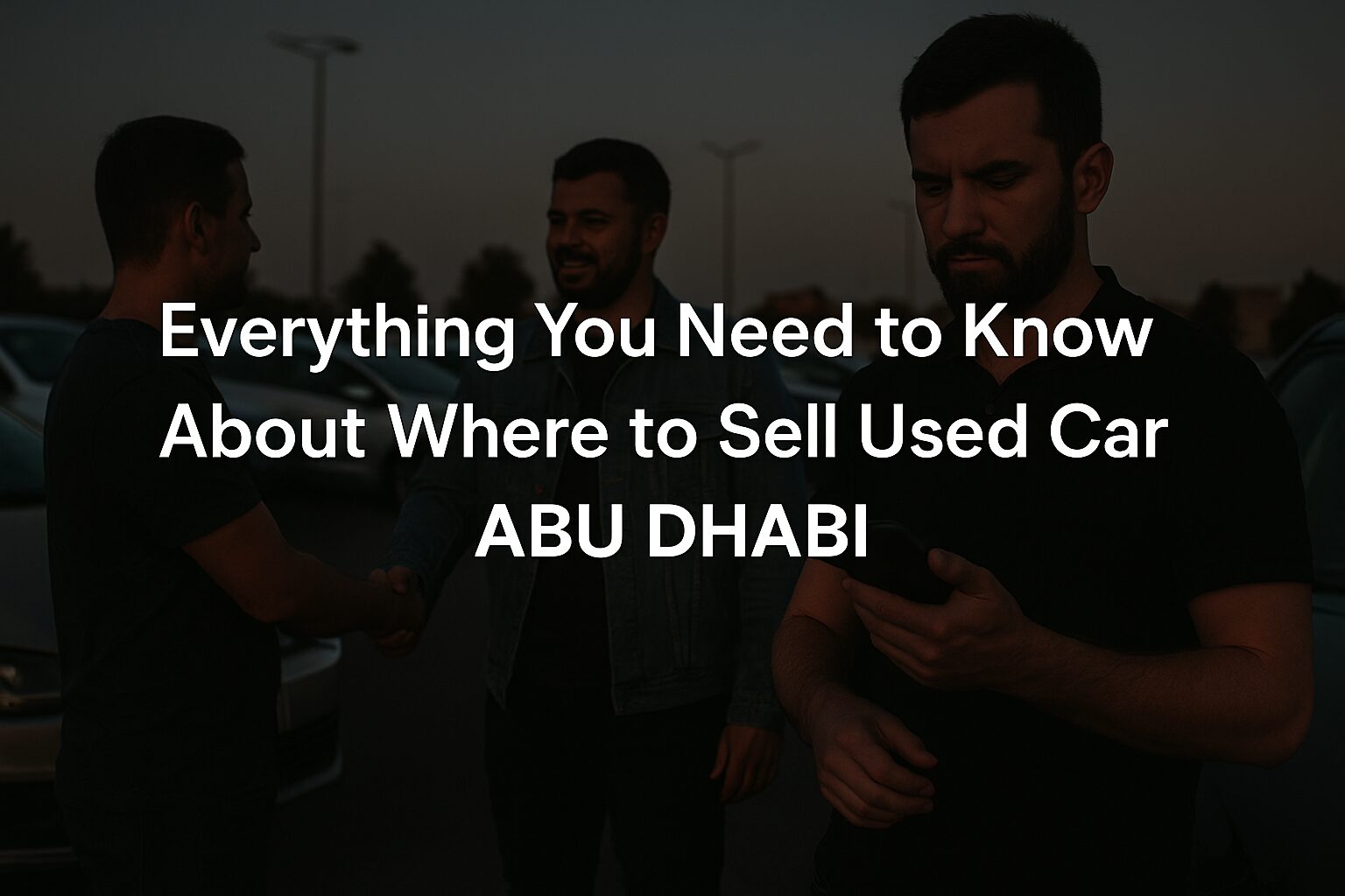 Everything You Need to Know About Where to Sell Used Car Abu Dhabi