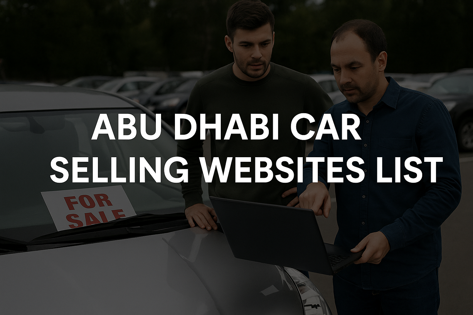 How to Easily Use Abu Dhabi Car Selling Websites
