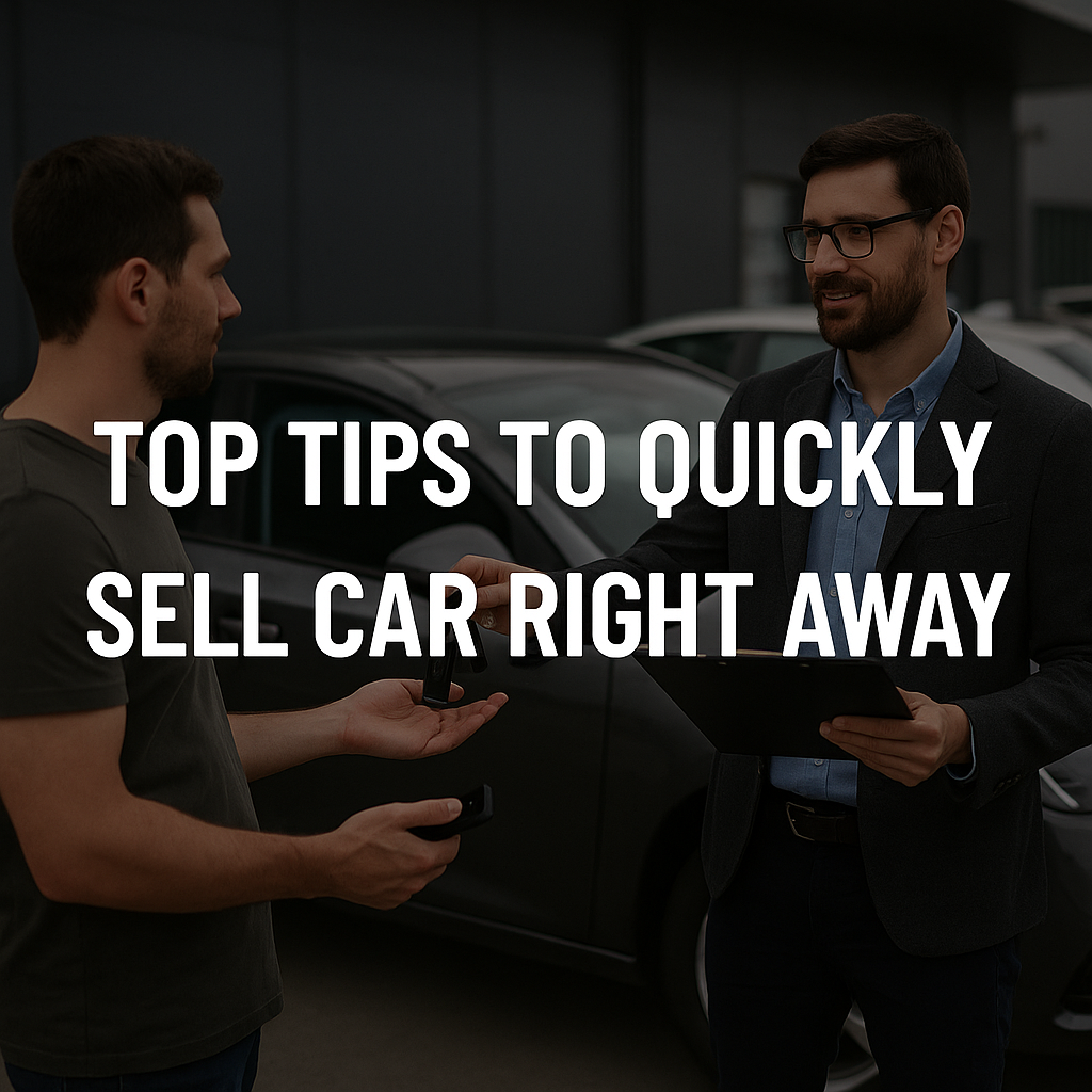 Top Tips to Quickly Sell Car Right Away