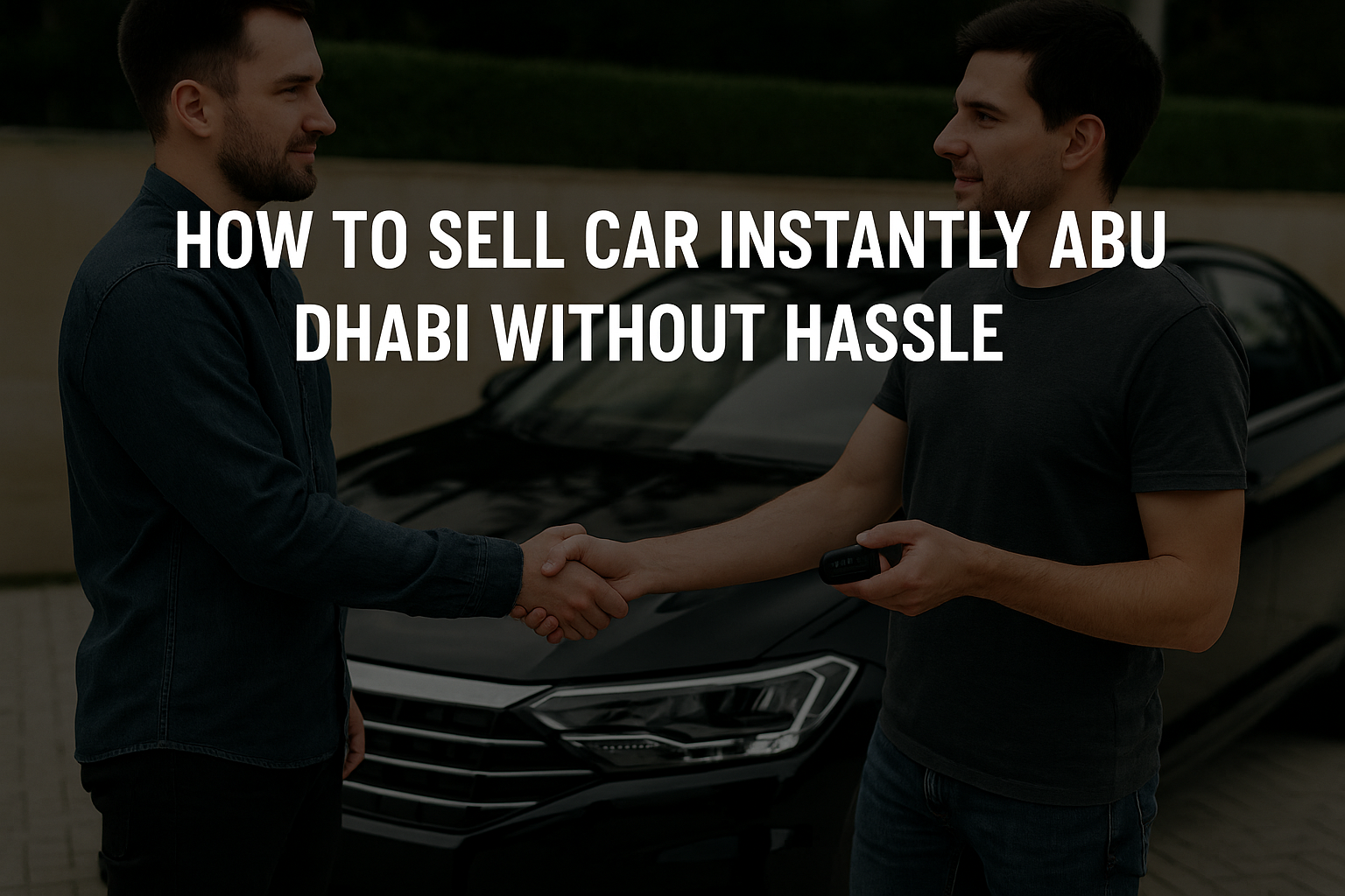 How to Sell Car Instantly Abu Dhabi Without Hassle