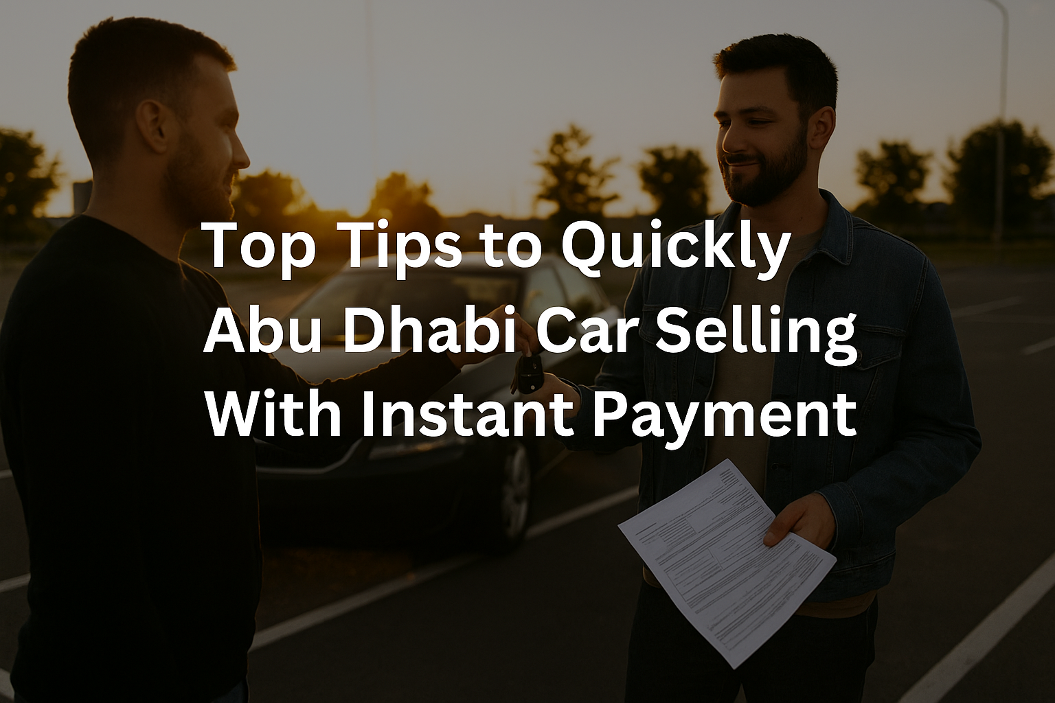 Top Tips for Fast Abu Dhabi Car Selling with Instant Payment