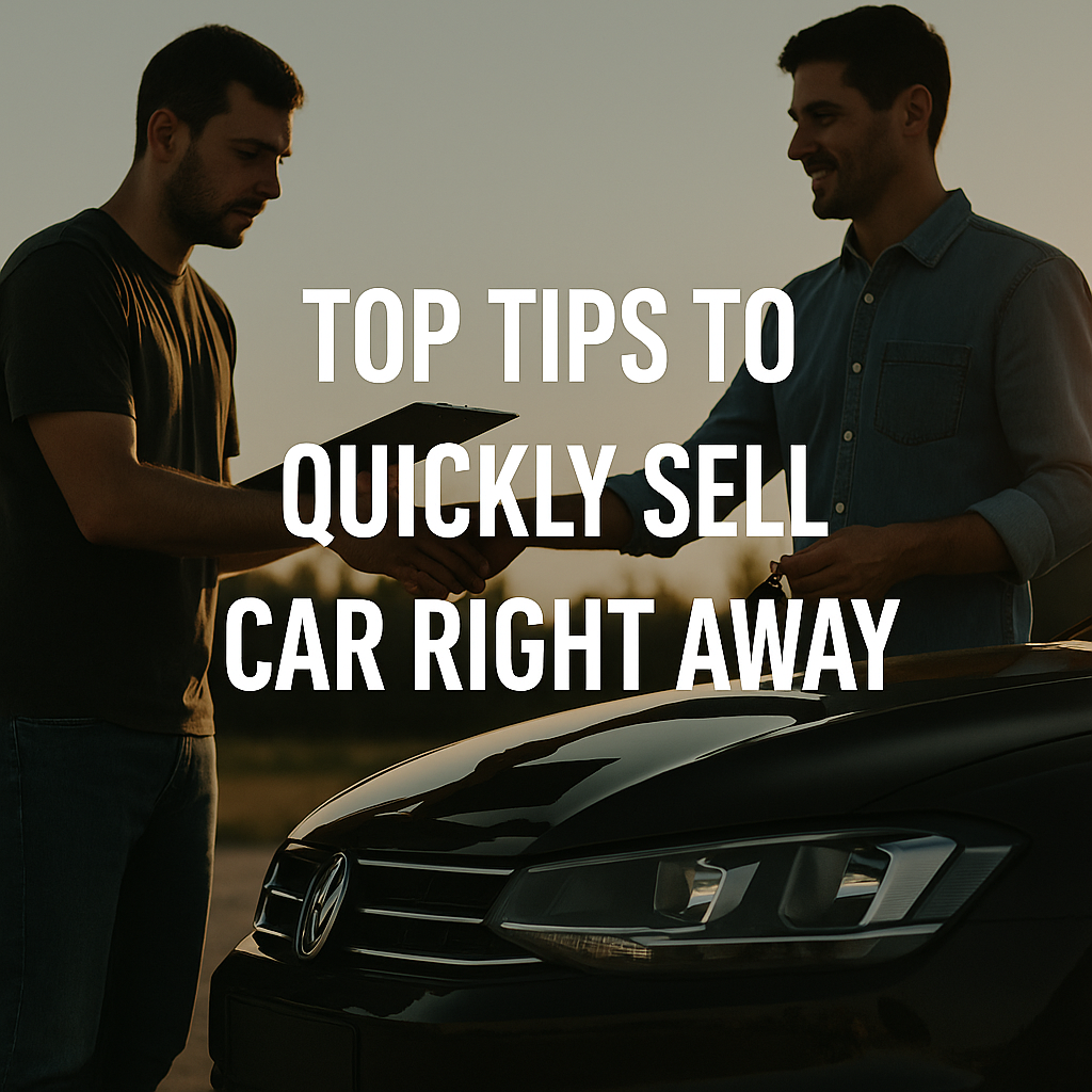 Top Tips to Quickly Sell Car Right Away