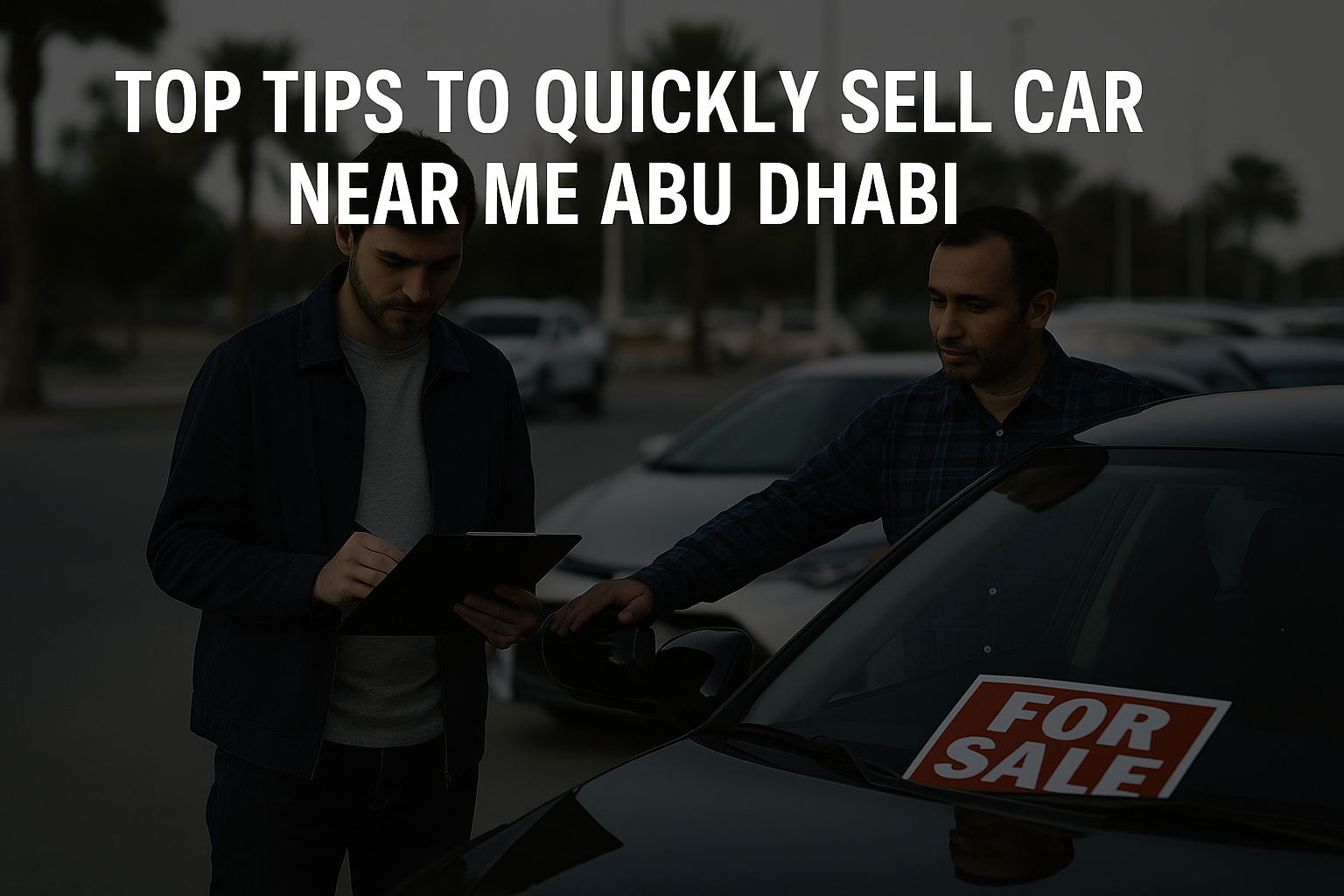 Top Tips to Quickly Sell Car Near Me Abu Dhabi