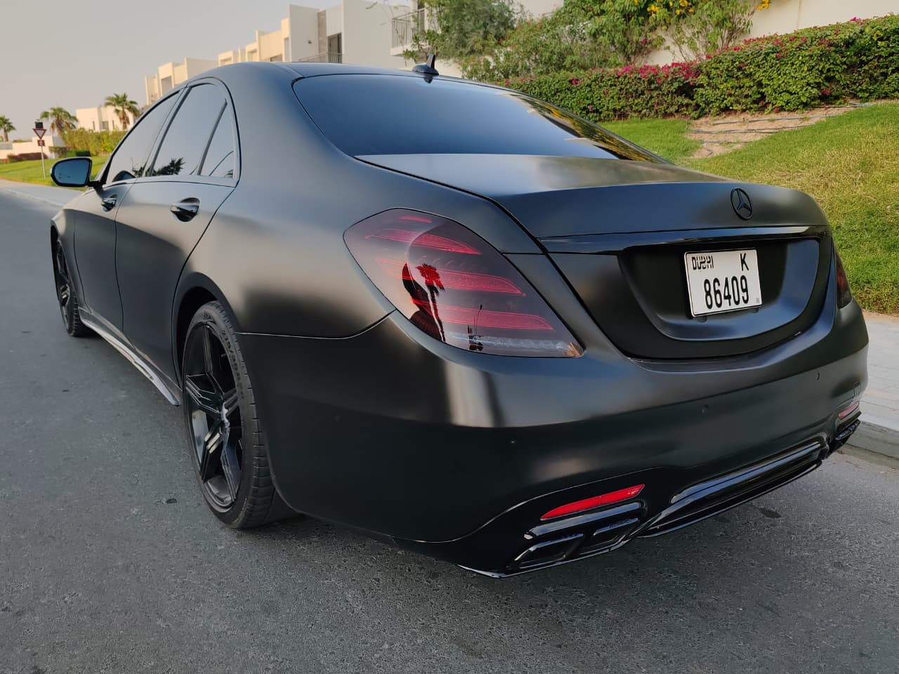Mercedes-Benz S500 AMG • 2016 • GCC Spec Matte Black Wrap  • Accident-Free
