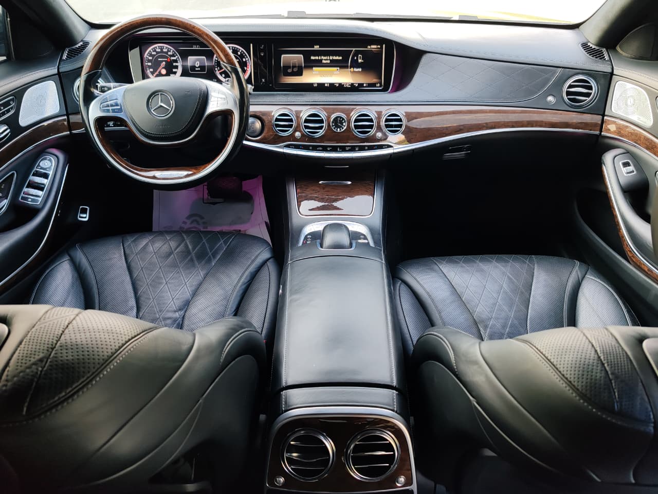 Mercedes-Benz S500 AMG • 2016 • GCC Spec Matte Black Wrap  • Accident-Free