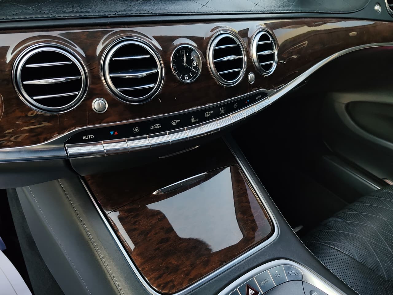 Mercedes-Benz S500 AMG • 2016 • GCC Spec Matte Black Wrap  • Accident-Free