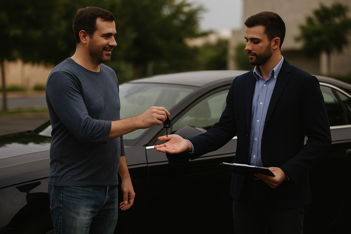 بيع السيارات عبر الإنترنت بدون أوراق في جزيرة السعديات