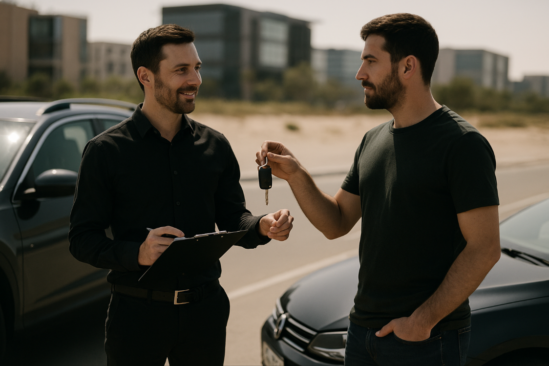 بيع السيارات عبر الإنترنت بدون أوراق في جزيرة السعديات