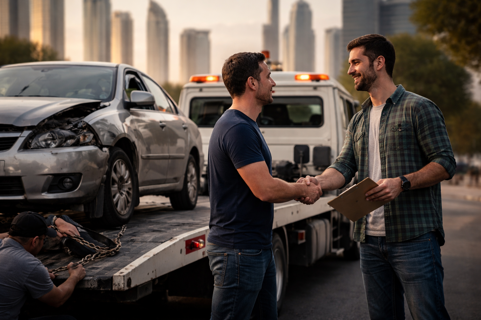 Used Car Buyer in Dubai Creek Harbour for Abu Dhabi Sellers